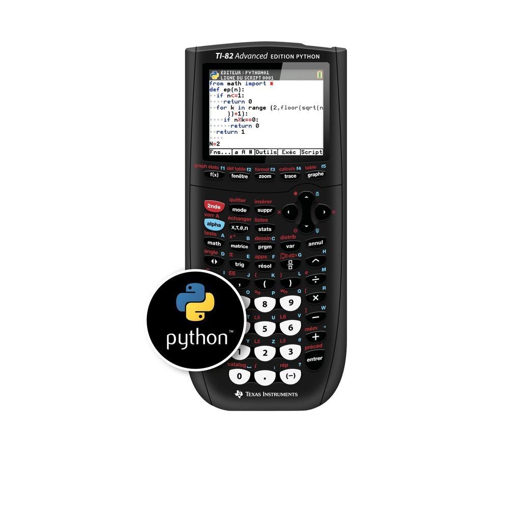 Calculatrice Texas Instrument TI-82 Advanced Edition Python Reconditionné - 63,00 € Calculatrice Texas Instrument TI-82 Advanced Edition Python Reconditionné Texas Instruments reconditionné disponible sur Backmarket | Dero
