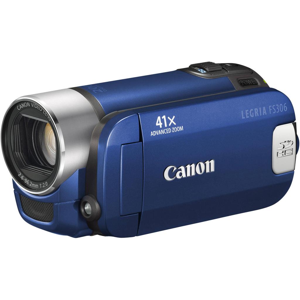 Voir photo 1 de Caméra Canon LEGRIA FS306 USB 2.0 - Bleu | Dero Caméra Canon LEGRIA FS306 USB 2.0 - Bleu Reconditionné Canon reconditionné | Dero