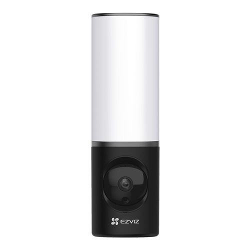 Caméra de sécurité extérieure intelligente avec projecteur Ezviz LC 3 Noir et blanc État correct Hikvision reconditionné disponible sur Fnac