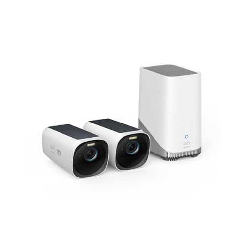 Caméra de surveillance réseau Eufy S330- extérieur - 8 MP - 3840 x 2160 - 4K - Wi-Fi - avec Eufy HomeBase 3 (pack de 2) État correct Eufy reconditionné disponible sur Fnac | Dero