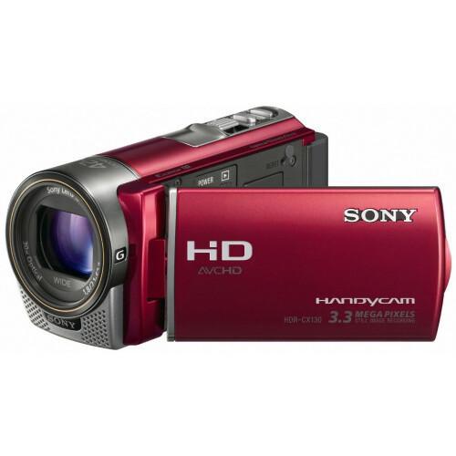 Voir photo 1 de Caméra Sony HDR-CX130E - Rouge | Dero Caméra Sony HDR-CX130E - Rouge Reconditionné Sony reconditionné | Dero