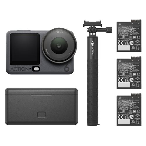 Caméra sport Dji Osmo Action 6 Adventure Combo Gris Anthracite État correct DJI reconditionné disponible sur Fnac | Dero
