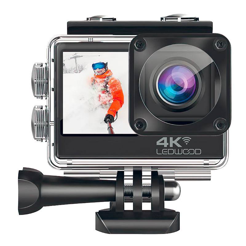 Camera Sport Ledwood 4k Wifi Double ecran Bon état - 49,95 € Camera Sport Ledwood 4k Wifi Double ecran Bon état reconditionné disponible sur Electro Depot