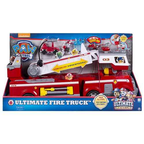 Camion de pompiers Pat' Patrouille Ultimate rescue avec figurine État correct reconditionné disponible sur Fnac