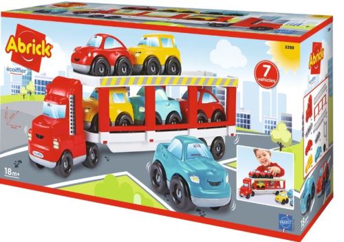 Camion porte voitures Ecoiffier Abrick État correct reconditionné disponible sur Fnac