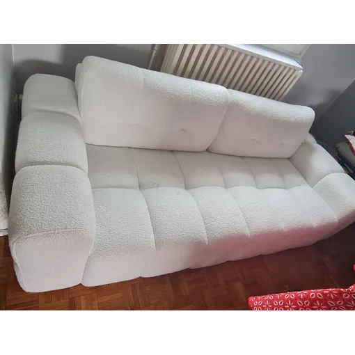 Canapé 3 Olaces Convertible Laine Bouclée occasion reconditionné disponible sur Rakuten