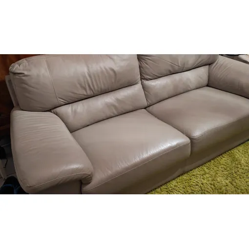 Canapé 3 places cuir non convertible occasion reconditionné disponible sur Rakuten
