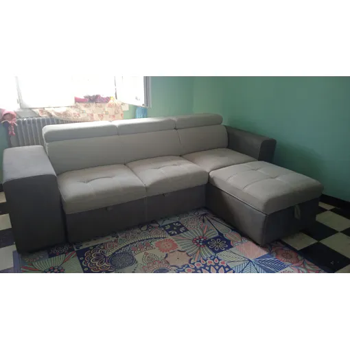 Canapé angle flex confort gris Bon état reconditionné disponible sur Rakuten