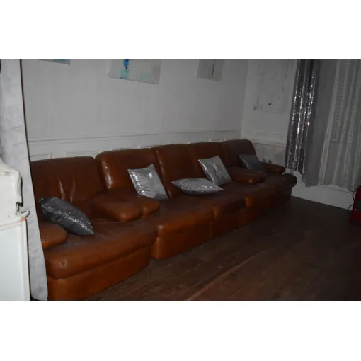 CANAPE CUIR CENTER CUIR BUFFLE + 2 FAUTEUILS EXCELLENT ETAT CHATAIGNE occasion reconditionné disponible sur Rakuten