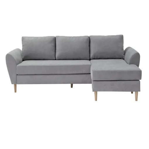 Canapé d'angle méridienne réversibleADRYAN Il tissu soro light grey Bon état reconditionné disponible sur Rakuten