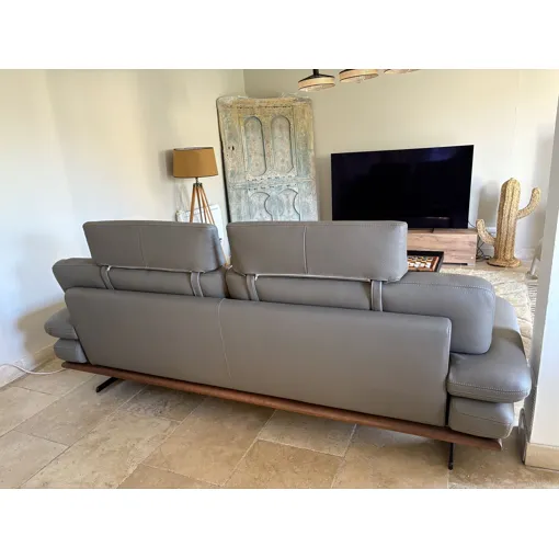 Canapé En Cuir, Trois Places Avec Têtières De La Marque Roche Bobois occasion reconditionné disponible sur Rakuten