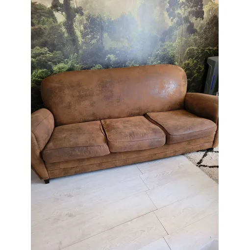 Canapé marron maison du monde, tres bon état ..,long:1.90 ,75 cm de larg Bon état reconditionné disponible sur Rakuten