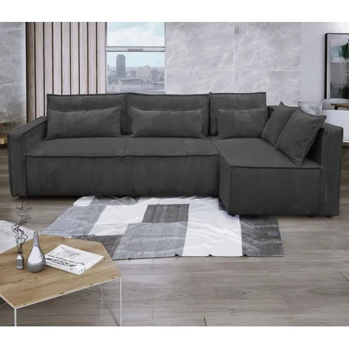 Canapé noir en tissu tout doux et convertible Bon état - 850,00 € Canapé noir en tissu tout doux et convertible Bon état reconditionné disponible sur Rakuten