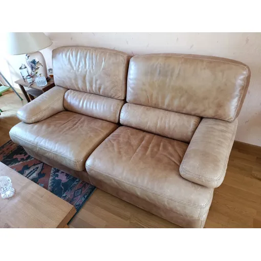 Canape Plus Fauteuil Cuir occasion - 150,00 € Canape Plus Fauteuil Cuir occasion reconditionné disponible sur Rakuten