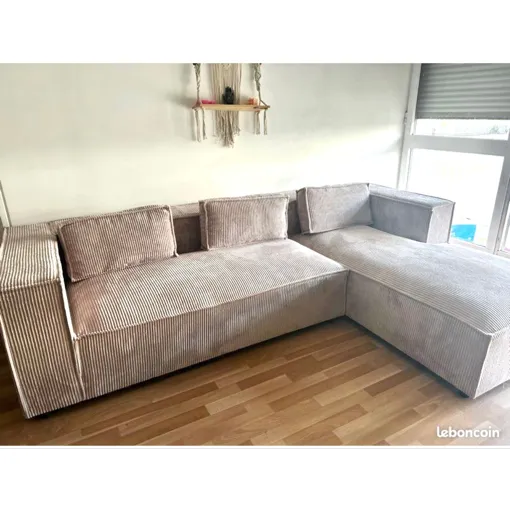 Canapé Velours Côtelé Stella Best Mobilier Bon état reconditionné disponible sur Rakuten