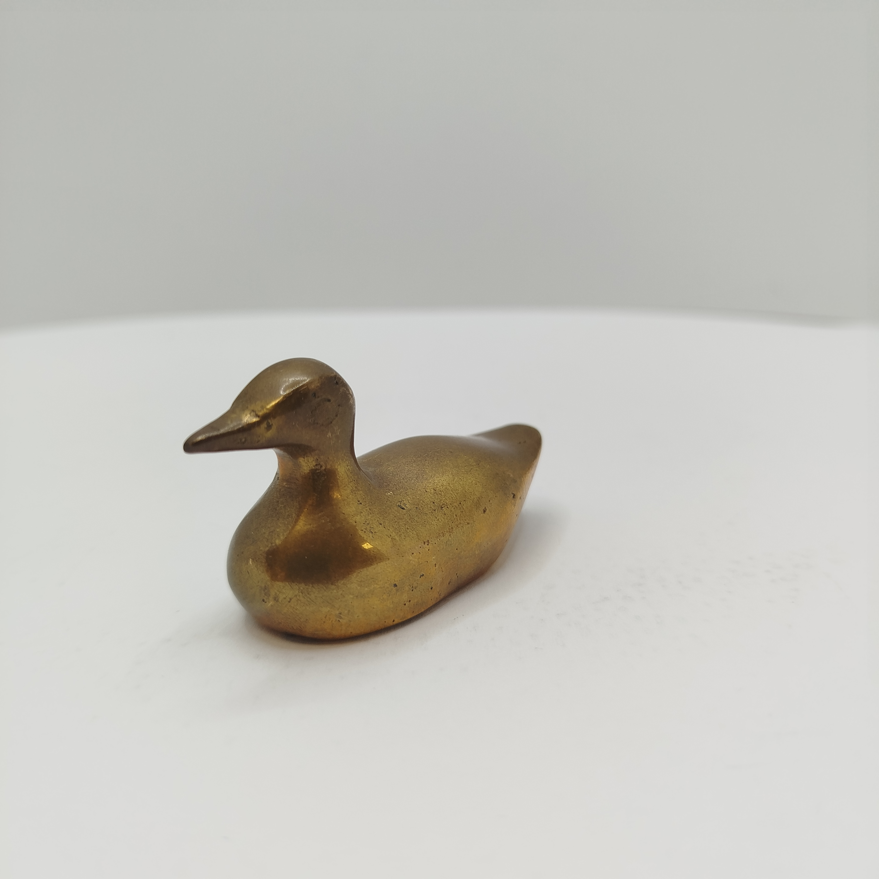 Voir photo 5 de Canard décoratif vintage en laiton doré, figurine animalière presse-papier Canard décoratif vintage en laiton doré, figurine animalière presse-papier Très bon état reconditionné photo 5