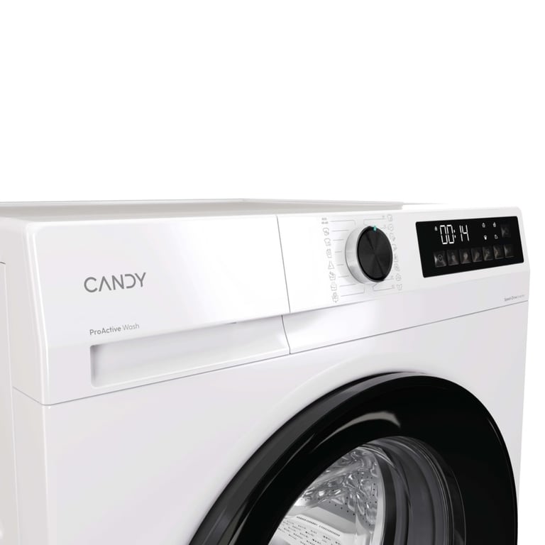 Candy GD 49B8-S machine à laver Charge avant 9 kg 1351 tr/min Blanc - Bon état Bon état Candy reconditionné photo 2 | Dero