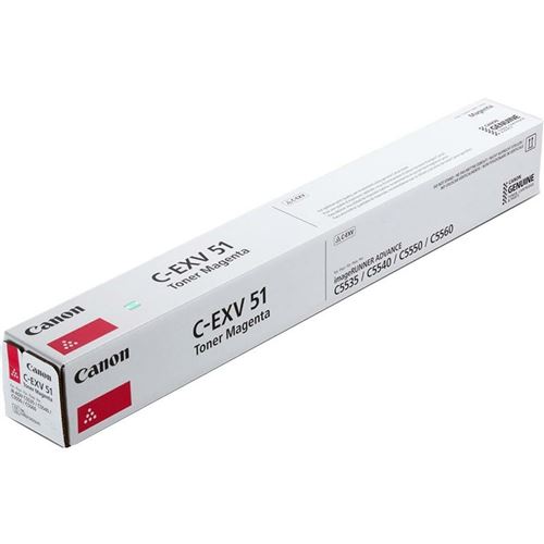 Canon C-EXV 51 - Magenta - original - cartouche de toner - pour imageRUNNER ADVANCE C5535, C5540, C5550, C5560, DX C5735, DX C5740, DX C5750, DX C5760 État correct reconditionné disponible sur Fnac