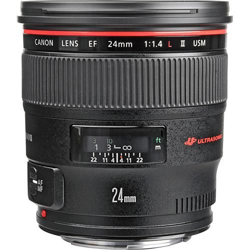 Canon EF 24mm f/1.4L II USM Objectif ultra large Noir - Très bon état Très bon état Canon reconditionné disponible sur Pixmania