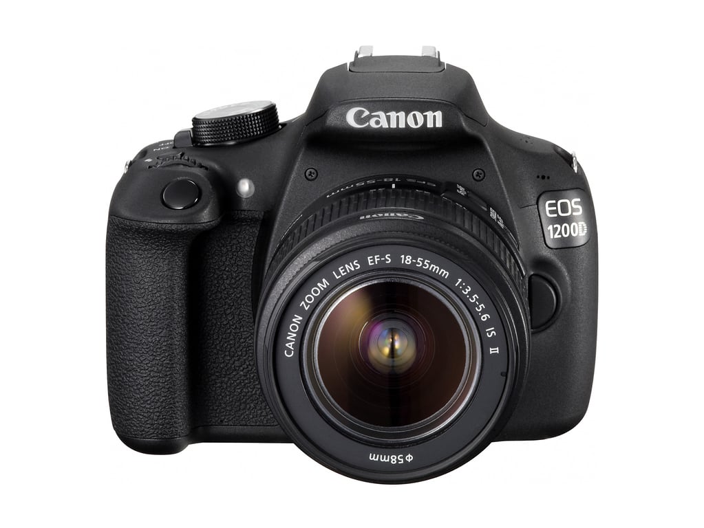 Canon EOS 1200D + EF-S 18-55mm Kit d'appareil-photo SLR 18 MP CMOS 5184 x 3456 pixels Noir - Très bon état Très bon état Canon reconditionné disponible sur Pixmania