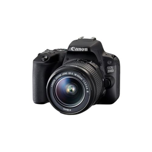 Canon EOS 200D - Appareil photo numérique - Reflex - 24.2 MP - APS-C - 1080p / 60 pi/s - 3x zoom optique objectif EF-S 18-55 mm DC III - Wi-Fi, Bluetooth, NFC - noir État correct Canon reconditionné disponible sur Fnac