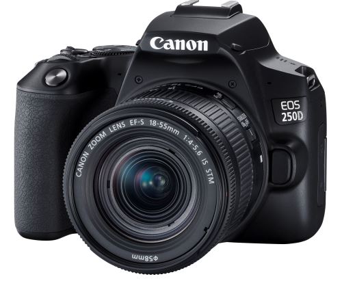 Canon EOS 250D - Appareil photo numérique - Reflex - 24.1 MP - APS-C - 4K / 25 pi/s - 3x zoom optique objectif EF-S 18-55 mm III - Wi-Fi, Bluetooth - noir État correct Canon reconditionné disponible sur Fnac