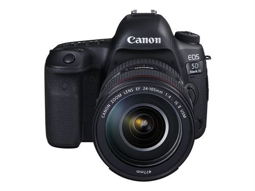 Canon EOS 5D Mark IV - Appareil photo numérique - Reflex - 30.4 MP - Cadre plein - 4K / 30 pi/s - 4.3x zoom optique EF 24-105 mm F/lentille 4 L IS II USM - Wi-Fi, NFC État correct Canon reconditionné disponible sur Fnac