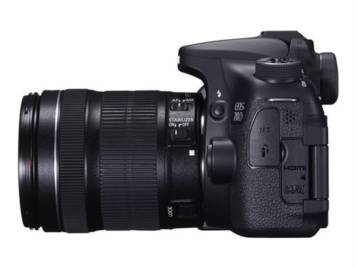 Canon EOS 70D - Appareil photo numérique - Reflex - 20.2 MP - APS-C - 1080p - 11x zoom optique objectif EF-S 18-200 mm IS - Wi-Fi État correct Canon reconditionné disponible sur Fnac