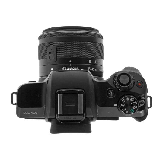 Voir photo 2 de Canon EOS M50 avec objectif EF-M 15-45mm 3.5-6.3 IS STM noir - comme neuf | Dero Canon EOS M50 avec objectif EF-M 15-45mm 3.5-6.3 IS STM noir - comme neuf Reconditionné Canon reconditionné photo 2 | Dero