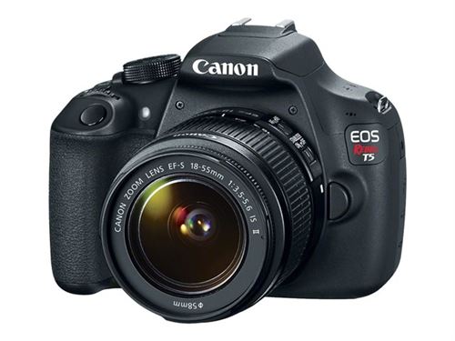 Canon EOS Rebel T5 - Appareil photo numérique - Reflex - 18.0 MP - APS-C - 1080p - 3x zoom optique objectif EF-S 18-55 mm IS II - noir État correct Canon reconditionné disponible sur Fnac