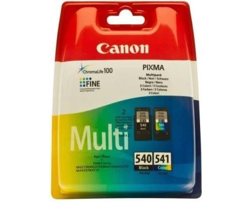 Canon PG-540 XL/CL-541XL Photo Value Pack - Pack de 2 - à rendement élevé - noir, couleur (cyan, magenta, jaune) - original - 100 x 150 mm 50 feuille(s) blister - jeu de papier / cartouche d'encre - pour PIXMA MG3150, MG3550, MG3650, MG4250, MX395, MX4 État correct Canon reconditionné disponible sur Fnac