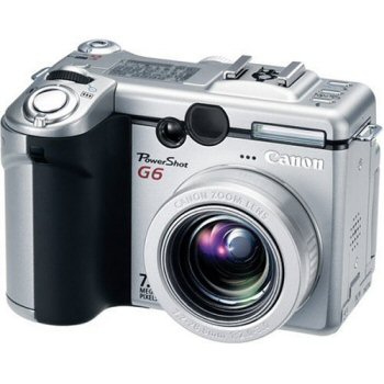 Canon PowerShot G6 1/1.8 Appareil-photo compact 7,1 MP CCD (dispositif à transfert de charge) 3072 x 2304 pixels Noir, Argent - Bon état Bon état Canon reconditionné disponible sur Pixmania | Dero