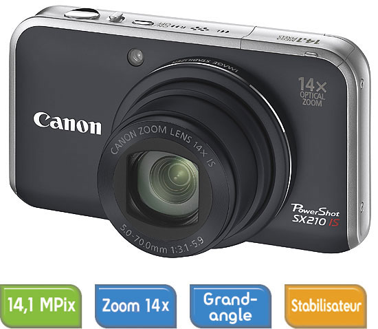 Canon Powershot SX210 IS Noir État correct Canon reconditionné disponible sur Fnac | Dero
