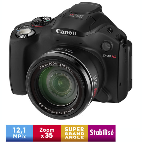 Canon PowerShot SX40 HS Noir État correct Canon reconditionné disponible sur Fnac | Dero