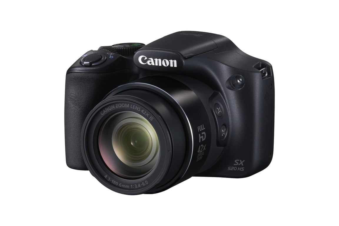 Canon PowerShot SX520 HS 1/2.3 Appareil photo Bridge 16 MP CMOS 4608 x 3456 pixels Noir - Bon état Bon état Canon reconditionné disponible sur Pixmania