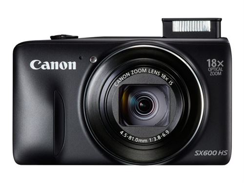 Canon PowerShot SX600 HS - Appareil photo numérique - compact - 16.0 MP - 1080p - 18x zoom optique - Wi-Fi - noir État correct - 578,13 € Canon PowerShot SX600 HS - Appareil photo numérique - compact - 16.0 MP - 1080p - 18x zoom optique - Wi-Fi - noir État correct Canon reconditionné disponible sur Fnac