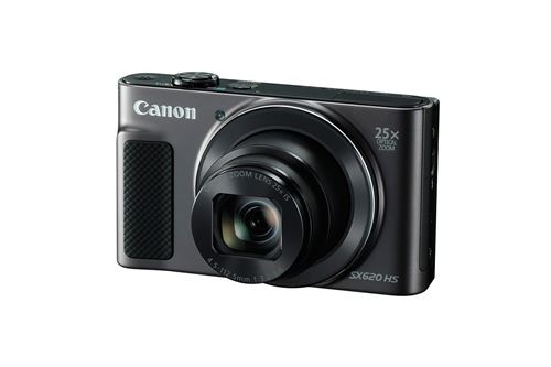 Canon PowerShot SX620 HS - Appareil photo numérique - compact - 20.2 MP - 1080p / 30 pi/s - 25x zoom optique - Wi-Fi, NFC - noir État correct - 584,44 € Canon PowerShot SX620 HS - Appareil photo numérique - compact - 20.2 MP - 1080p / 30 pi/s - 25x zoom optique - Wi-Fi, NFC - noir État correct Canon reconditionné disponible sur Fnac
