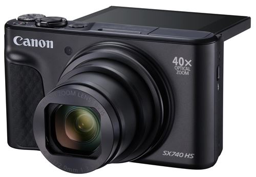 Canon PowerShot SX740 HS - Travel Kit - appareil photo numérique - compact - 20.3 MP - 4K / 30 pi/s - 40x zoom optique - Wi-Fi, Bluetooth - noir État correct Canon reconditionné disponible sur Fnac | Dero