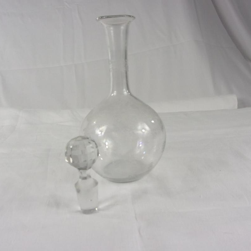 Voir photo 2 de Carafe à liqueur Motif fleuri Ancien chic Carafe à liqueur Motif fleuri Ancien chic Bon état reconditionné photo 2