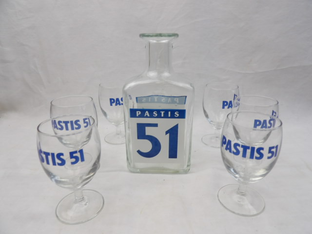 Voir photo 4 de Carafe et verres pastis 51 Carafe et verres pastis 51 Bon état reconditionné photo 4