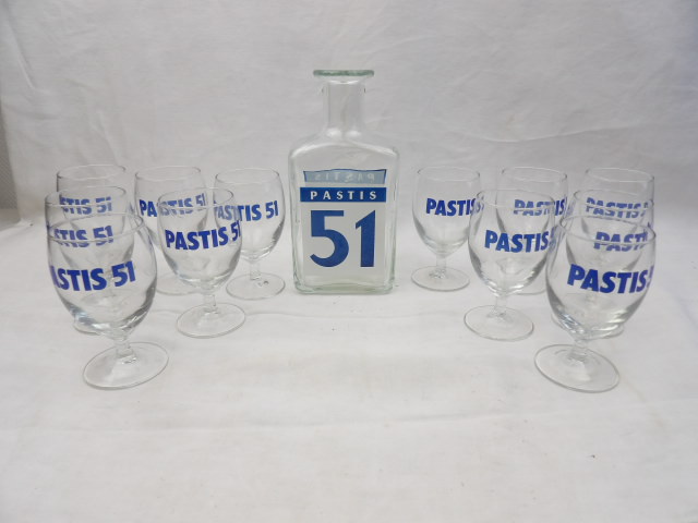 Voir photo 5 de Carafe et verres pastis 51 Carafe et verres pastis 51 Bon état reconditionné photo 5