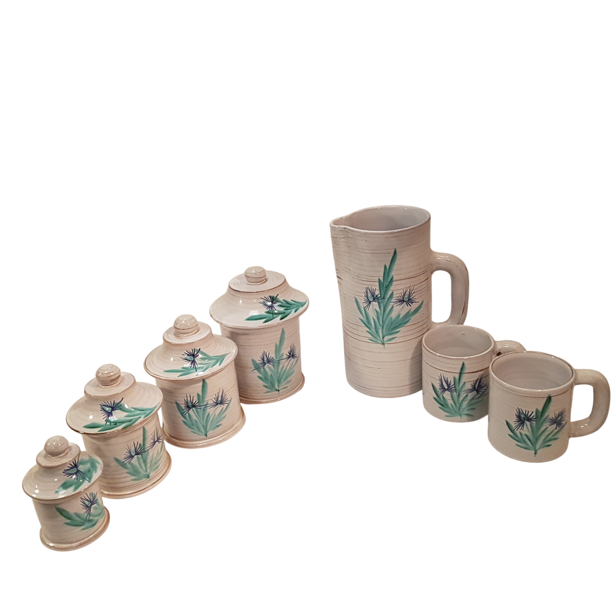 Acheter Carafe, tasses et pots en faïence Très bon état - 10,00 € Carafe, tasses et pots en faïence Très bon état reconditionné disponible sur Label Emmaüs