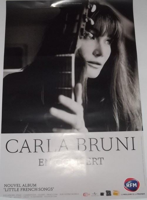 Carla BRUNI - 80x120 cm - AFFICHE / POSTER État correct reconditionné disponible sur Fnac