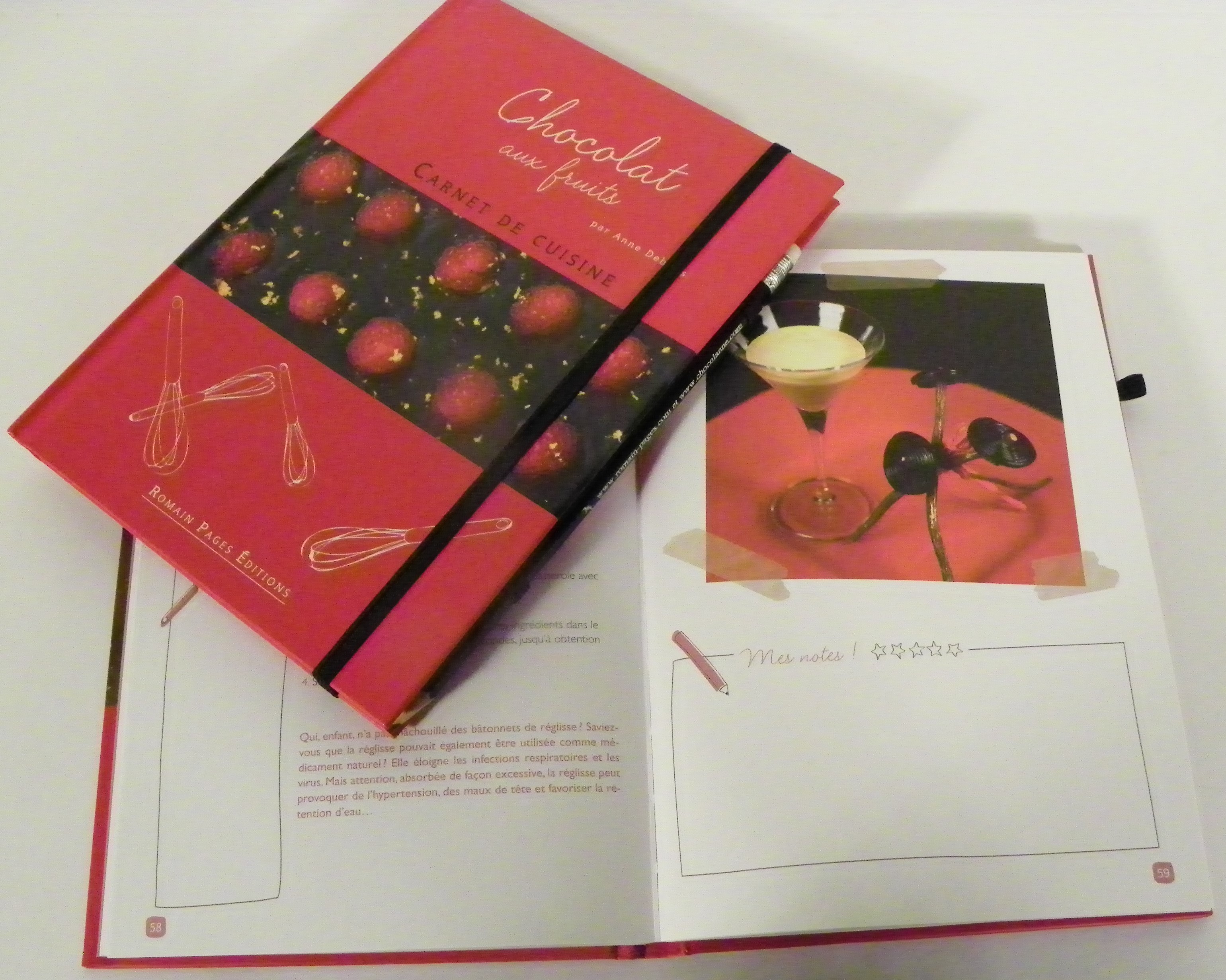 Voir photo 3 de Carnet de cuisine Chocolat aux fruits et plaisir sucré Carnet de cuisine Chocolat aux fruits et plaisir sucré Bon état reconditionné photo 3