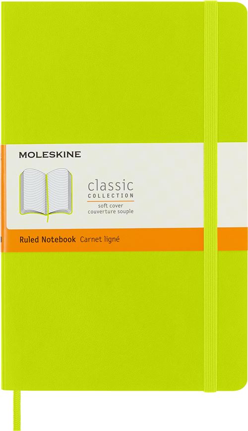 Carnet ligné Moleskine Classique Grand Format Couverture Souple Vert Citron État correct Moleskine reconditionné disponible sur Fnac