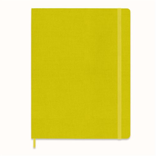 Carnet très grand format Moleskine rigide ligné Soie Jaune paille État correct reconditionné disponible sur Fnac