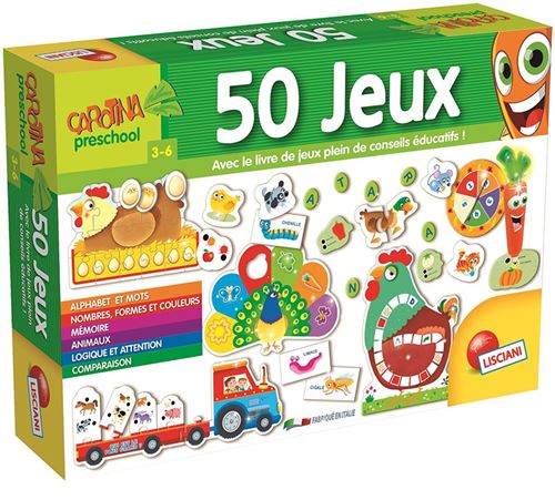 Acheter Carotina Le Coffret 50 Jeux LISCIANI Multicolore État correct - 11,00 € Carotina Le Coffret 50 Jeux LISCIANI Multicolore État correct reconditionné disponible sur Fnac