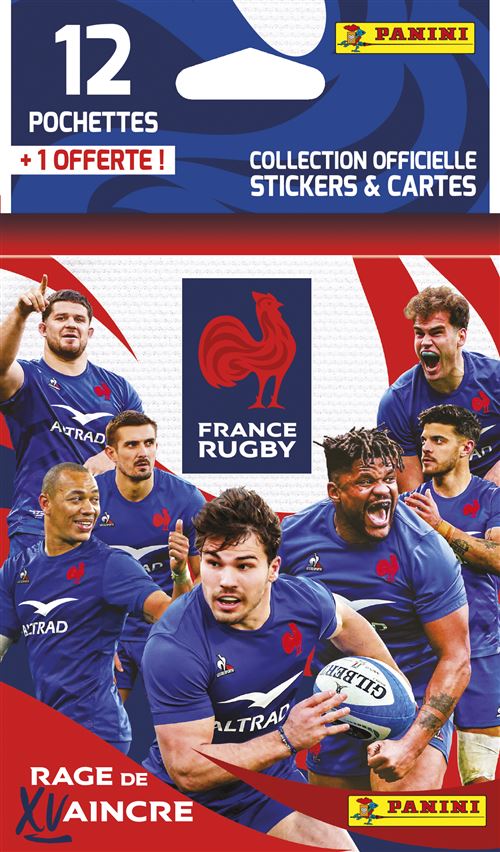 Carte à collectionner Panini Rugby EDF Blister 12 avec 1 Pochettes État correct Panini reconditionné disponible sur Fnac
