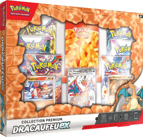 Carte à collectionner Pokémon Coffret Collection Premium Dracaufeu ex État correct Pokémon reconditionné disponible sur Fnac