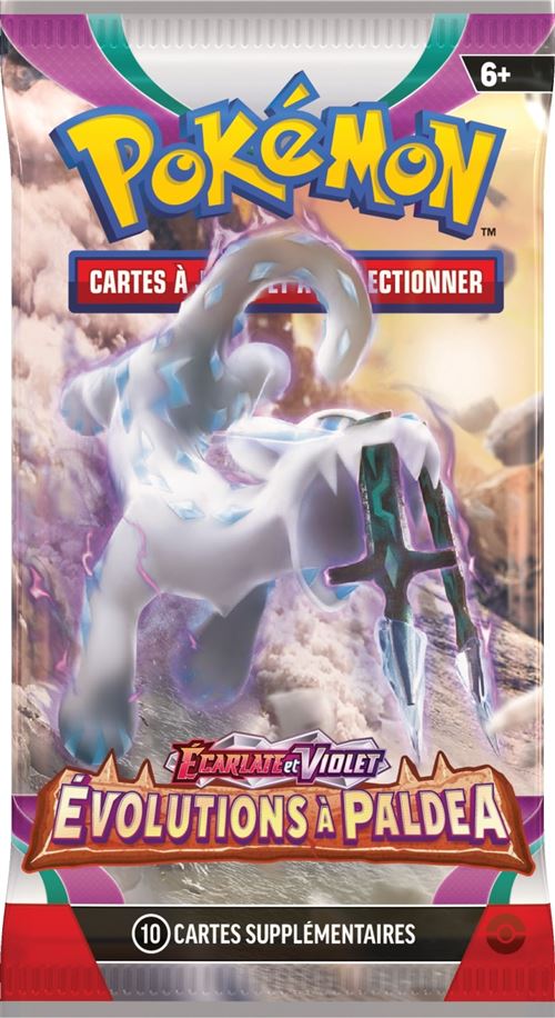 Carte à collectionner Pokémon EV02 booster Écarlate et Violet Évolutions à Paldea Modèle aléatoire État correct Pokémon reconditionné disponible sur Fnac